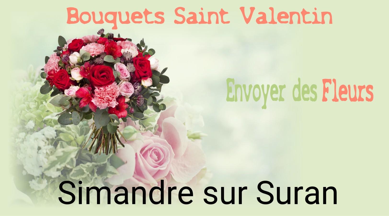 Roses de Saint-Valentin livrées à Simandre-sur-Suran